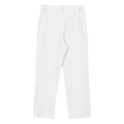 BERAKAH SUPRÊME – pantalon de costume décontracté en lin pour hommes, couleur unie, nouvelle mode, pantalon de plage à jambes larges, européen et américain