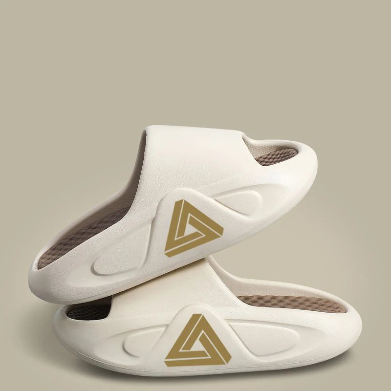 Pantoufles d'été à semelle épaisse pour hommes et femmes, sandales d'intérieur à fond souple EVA, chaussures de plage légères, tongs