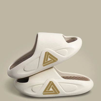 Pantoufles d'été à semelle épaisse pour hommes et femmes, sandales d'intérieur à fond souple EVA, chaussures de plage légères, tongs