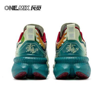 Onemix Designers originaux Style chinois chaussures de course pour hommes de luxe femmes chaussures respirant chaussures de sport mâle en plein air Sneaker