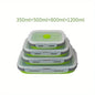 Conteneur de stockage des aliments pliable en Silicone, boîte à déjeuner empilable permettant de gagner de l'espace, accessoires de cuisine pliables pour micro-ondes 1/4 pièces