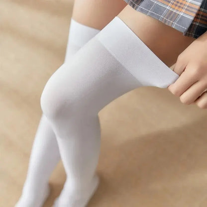 SimpleDairy-Chaussettes Hautes pour Femme, 50cm, Cosplay d'Halloween, Au-dessus du Genou, Bas Longs Décontractés