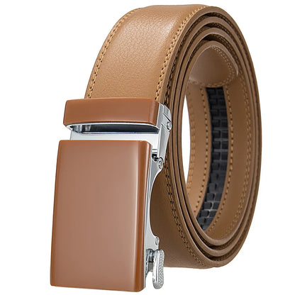 Nouveaux hommes ceinture mode alliage automatique boucle ceinture affaires décontracté décoration ceinture hommes ceintures 3.5 cm noir bleu rouge café