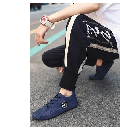 MAEDEF mocassins pour hommes léger conduite décontracté fond mince chaussures plates semelle souple confortable antidérapant à lacets chaussures de marche hommes