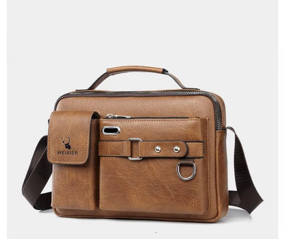 Sac à bandoulière en cuir PU pour hommes, sacs de poitrine imperméables, sacs de voyage, sacoches à la mode, offre spéciale