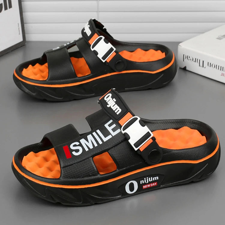 2025 nouveaux pantoufles de Massage pour hommes sandales d'extérieur intérieures plage confortables diapositives souples chaussures décontractées pour hommes femmes pantoufles de maison