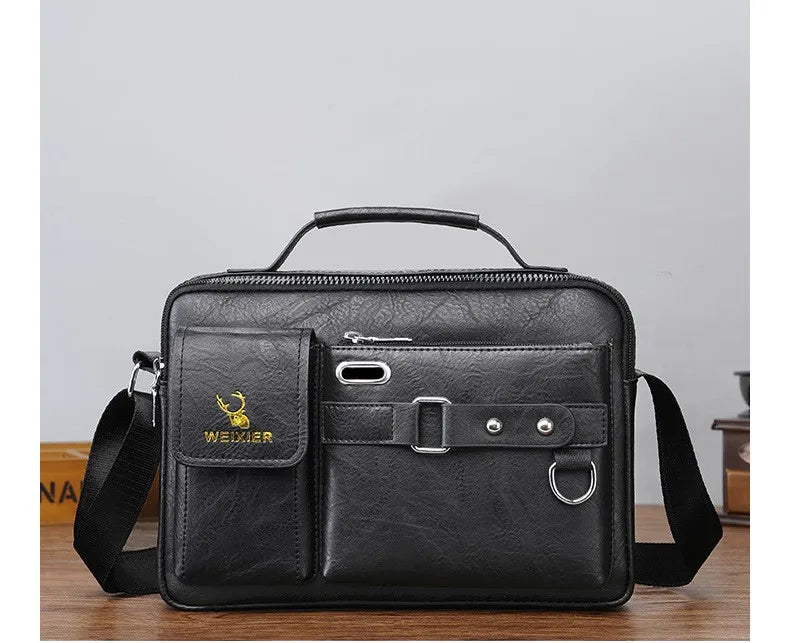 Sac à bandoulière en cuir PU pour hommes, sacs de poitrine imperméables, sacs de voyage, sacoches à la mode, offre spéciale