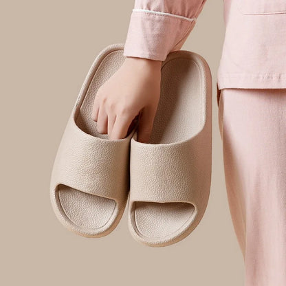 Pantoufles d'intérieur coordonnantes pour femmes, sandales à semelle souple brûleur, tongs de plage qui fuient, été