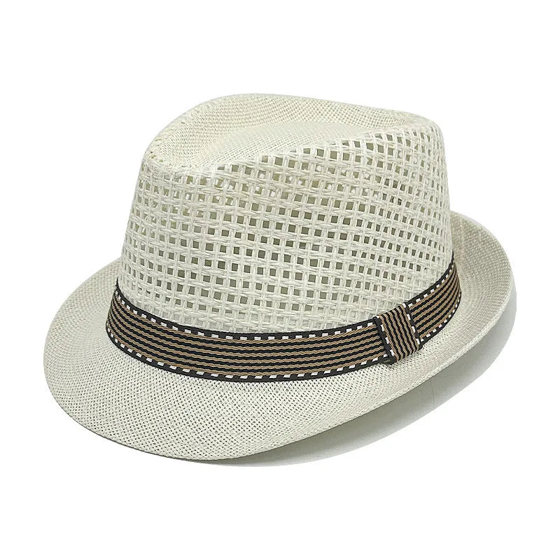 Nouveau chapeau Panama mode d'été Simple hommes et femmes à large bord femme Jazz haut-de-forme classique Gentleman chapeau de soleil hatsombrero hombre