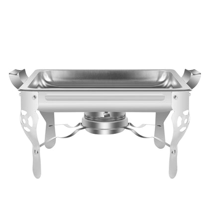 Réchaud/couvercle en acier inoxydable 6L, récipient chauffant pour Catering, Buffet de fête, poêle carré en libre-Service