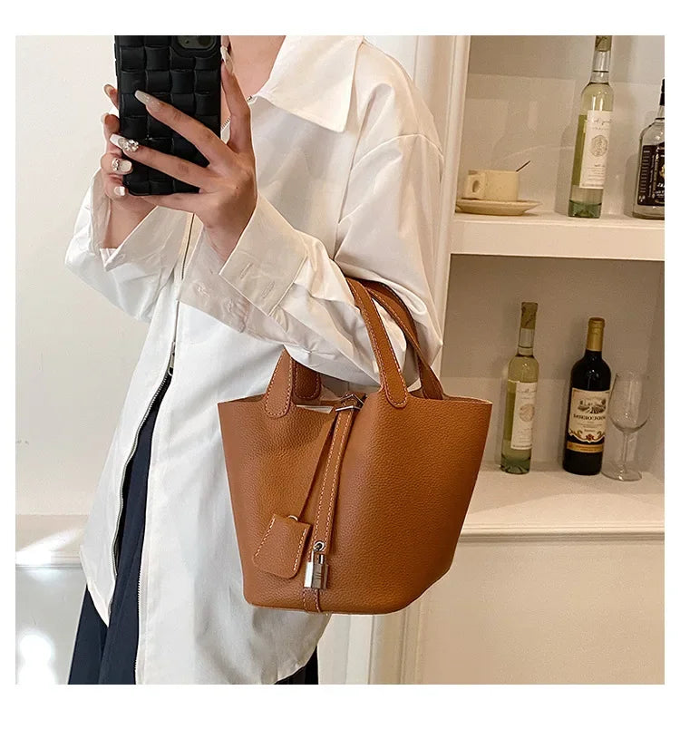 Sac à main en cuir PU pour femmes, Design Unique haut de gamme, offre spéciale de la saison, sac seau tendance, polyvalent à la mode, Si
