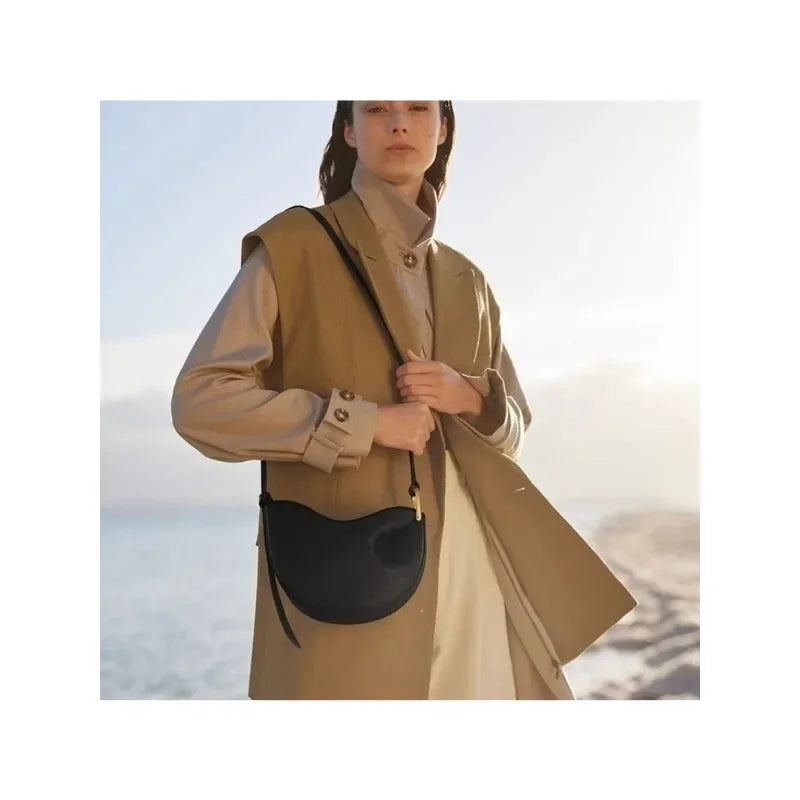 Sac à pois français populaire pour femmes, nouveau petit Design sous les bras, sac à bandoulière simple en cuir pour femmes, 2025