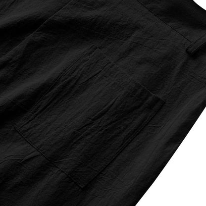 BERAKAH SUPRÊME – pantalon de costume décontracté en lin pour hommes, couleur unie, nouvelle mode, pantalon de plage à jambes larges, européen et américain