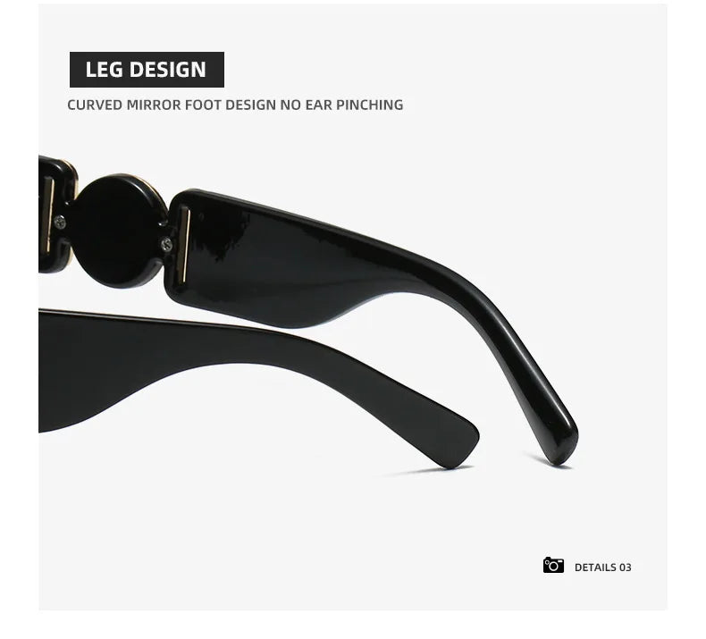 Femmes D'été Lunettes De Soleil Rectangle Lunettes De Soleil Mode Irrégulière Unique Designer Lunettes