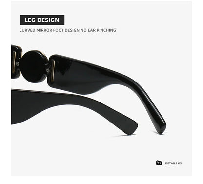 Femmes D'été Lunettes De Soleil Rectangle Lunettes De Soleil Mode Irrégulière Unique Designer Lunettes
