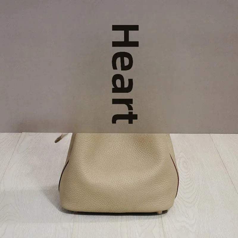 Sac à lunch en cuir de vachette véritable, panier alimentaire E27, sac à main de pique-nique Amazon, poignée supérieure souple, 2024 importé