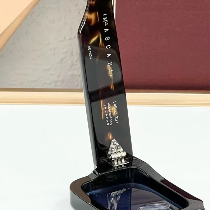 JMM ASCARlI lunettes de soleil carrées en acétate UV400 2025 lunettes photochromiques vintage de luxe pour hommes femmes voyage en plein air avec étui