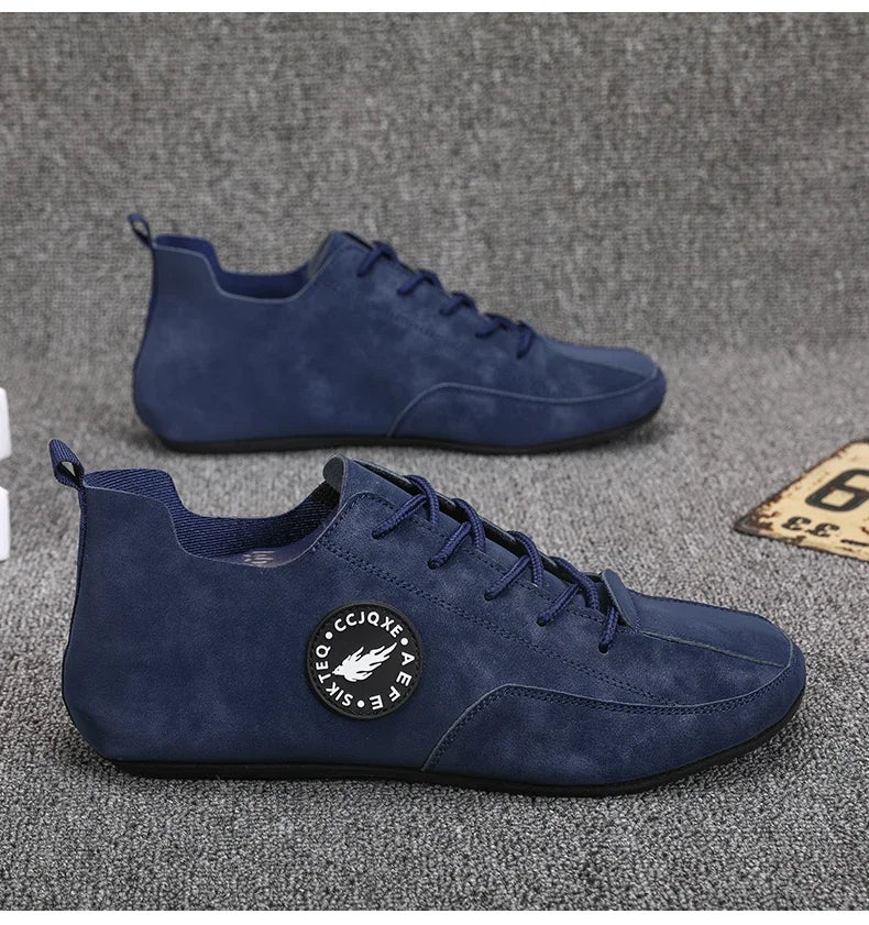 MAEDEF mocassins pour hommes léger conduite décontracté fond mince chaussures plates semelle souple confortable antidérapant à lacets chaussures de marche hommes