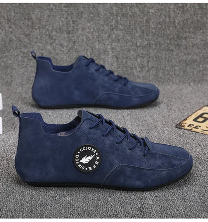 MAEDEF mocassins pour hommes léger conduite décontracté fond mince chaussures plates semelle souple confortable antidérapant à lacets chaussures de marche hommes