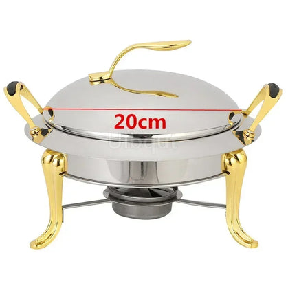 Pot à alcool en acier inoxydable, or sec, petit marmite, restaurant, hôtel, ménage commercial, shabu, pot à frire, réchaud de mariage