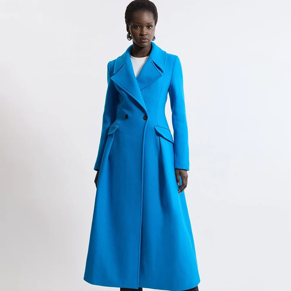 Costume élégant pour femmes, manteau Long, Double boutonnage, Blazer élégant, fête sociale, Occasion formelle, vêtements féminins
