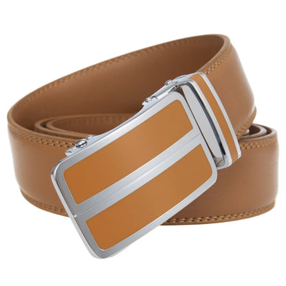 Plyesxale Black Khaki Blue Red White Leather Belt For Men Good Quality Mens Belts Luxury Automatic Buckle Waist Strap Male B1049