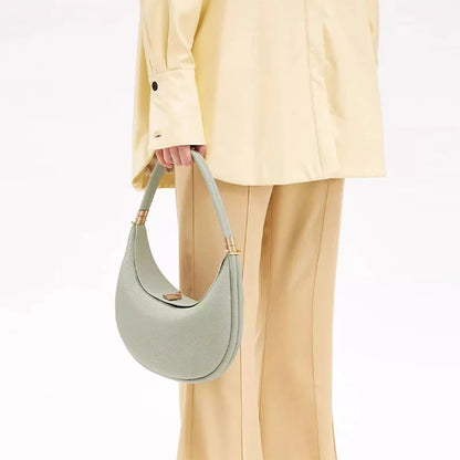 Sac à main en forme de croissant de luxe pour femme, nouvelle série Pine Moon, Hobo, sac à bandoulière polyvalent en cuir, sac à main à la mode, sacs sous les bras