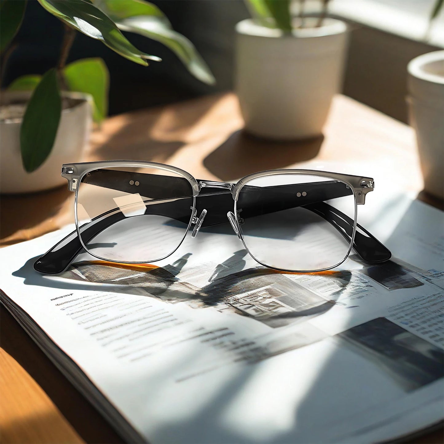 Lunettes intelligentes AI, traduction multilingue, réponse au téléphone, écouter de la musique, Protection des yeux d'été, lumière bleue, lunettes de mode