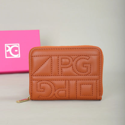 PG PATSY GARIS mode classique rétro hommes et femmes portefeuille universel lettre imprimé Portable sac de carte zéro portefeuille