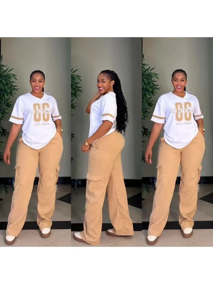 2 pièces femmes ensembles Dashiki africain nouveauté été printemps correspondant ensembles deux pièces ensembles haut pantalon costumes tenues vêtements 2025