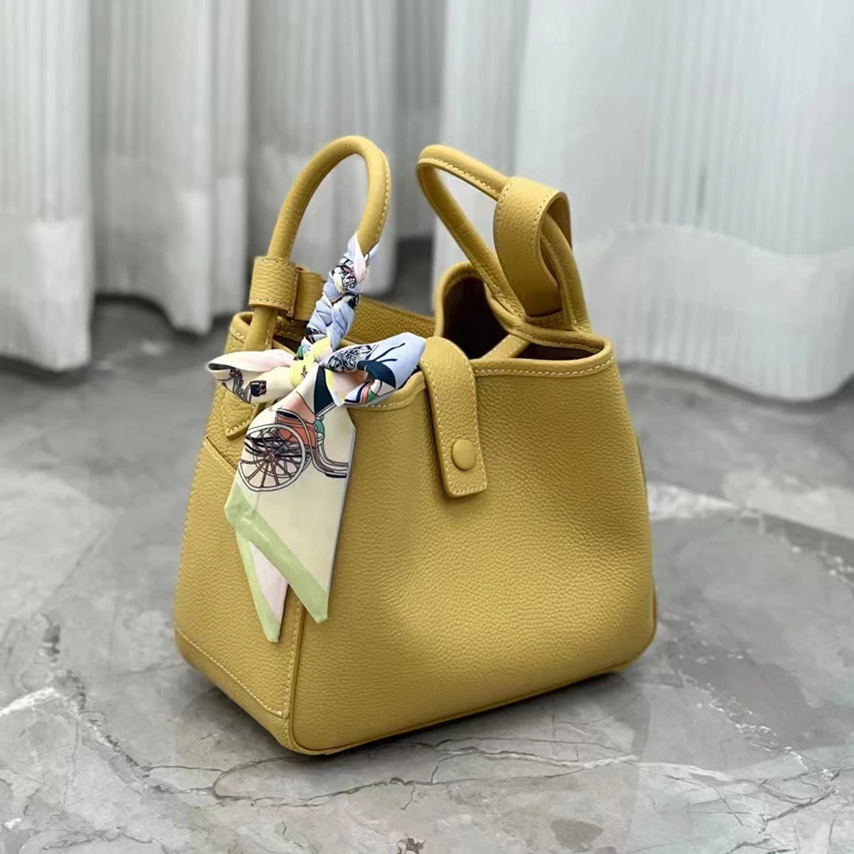 Sac seau en cuir de grande capacité pour femmes, Design de luxe, sacs à main en cuir de vache de haute qualité, sac de dîner élégant haut de gamme pour dames