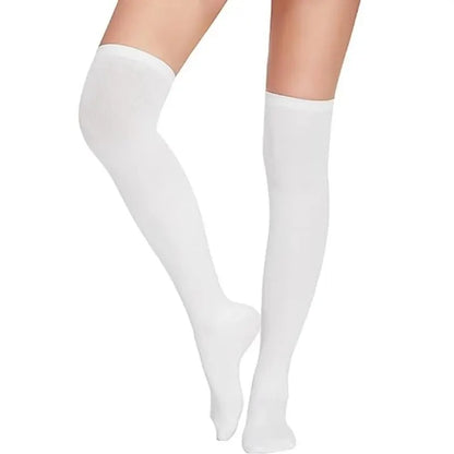 SimpleDairy-Chaussettes Hautes pour Femme, 50cm, Cosplay d'Halloween, Au-dessus du Genou, Bas Longs Décontractés