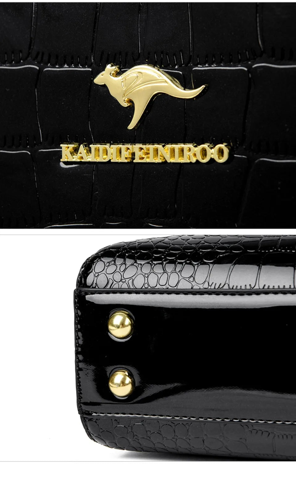 KAIDIFEINIROO marque kangourou Alligator Pu cuir épaule sac à bandoulière pochette sacs à main pour mère petites femmes sacs à main nouveau