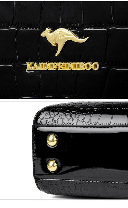 KAIDIFEINIROO marque kangourou Alligator Pu cuir épaule sac à bandoulière pochette sacs à main pour mère petites femmes sacs à main nouveau