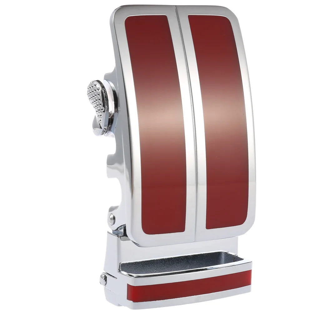 Ceinture en alliage métallique pour hommes, 3.5cm, boucle automatique à dégagement rapide, Clip de ceinture d'affaires, sans trous, boucle de ceinture en cuir bleu rouge