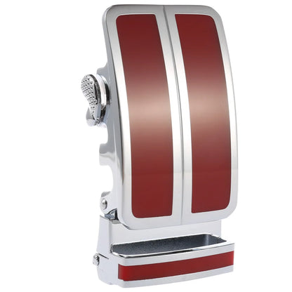 Ceinture en alliage métallique pour hommes, 3.5cm, boucle automatique à dégagement rapide, Clip de ceinture d'affaires, sans trous, boucle de ceinture en cuir bleu rouge