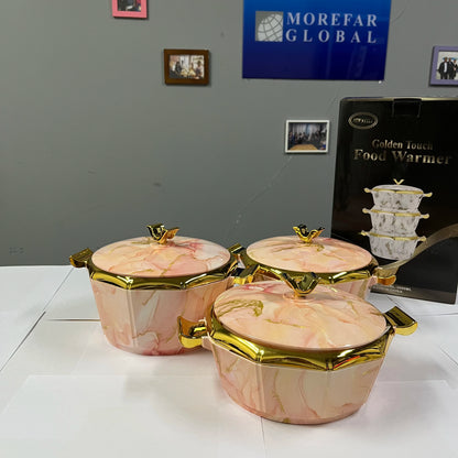 Boîte à lunch isolée avec poignée, rue du Ramadan, rassemblement de famille, chauffe-aliments de grande capacité, 3 pièces/ensemble, 2/2 L, 5 L