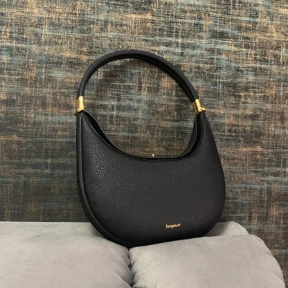 Sac à main en forme de croissant de luxe pour femme, nouvelle série Pine Moon, Hobo, sac à bandoulière polyvalent en cuir, sac à main à la mode, sacs sous les bras