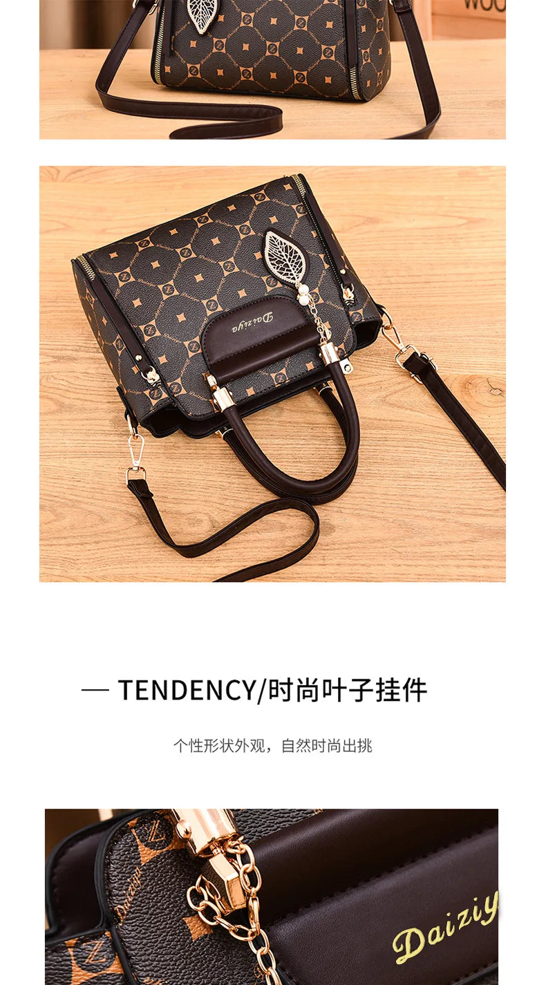 Sac à main à bandoulière alertes onale imprimé pour femme, sac à main à la mode, grande capacité, initié, rétro classique, urbain, nouveau