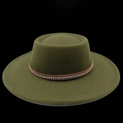 Chapeau fedora rose 8cm, haut convexe concave, chapeau de jazz pour femmes et hommes, chapeau fedora classique à dessus plat