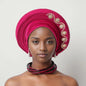 Geles de mariage nigérian, couvre-chef africain, Turbans Auto Gele pour femmes, tissu Aso Oke, couvre-chef musulman, couvre-chef féminin