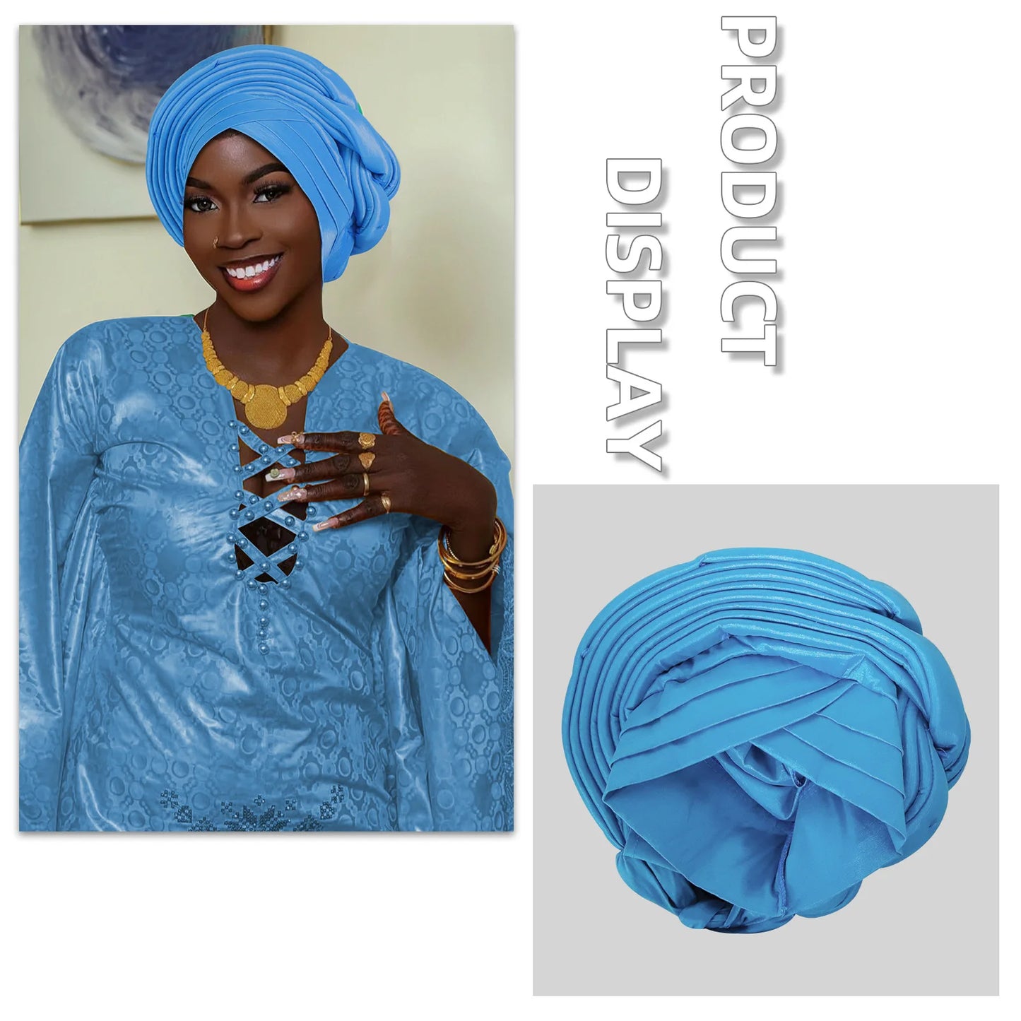 Mode africaine musulmane Turban casquette femmes Autogele couvre-chef dame bandeau Nigeria mariage couvre-chef Turbante Mujer 2025