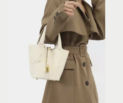 Nouveau 2025 sac seau en cuir pour femmes panier de légumes sac à main maman sac de mariage sac à bandoulière en polyuréthane souple avec poche Mobile