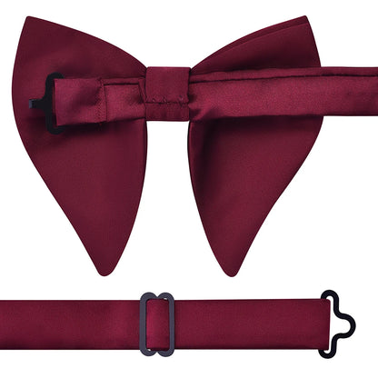 GUSLESON mode rose Champagne bleu solide noeud papillon pour hommes classique grand noeud papillon pour fête de mariage nœud papillon adulte hommes cravate