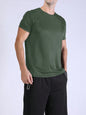 T-shirt de sport à séchage rapide ultraléger pour homme, haut léger, respirant, solide, document, entraînement de fitness, entraînement, course à pied, salle de sport
