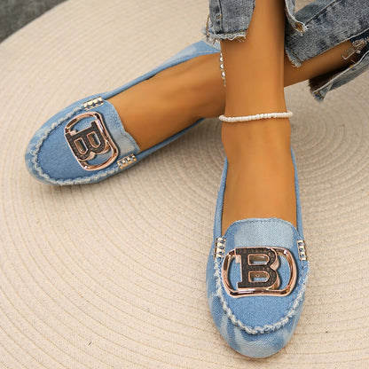 Mocassins pour femmes, sandales de bateau de conduite, décor de luxe, motif de mode, chaussures plates à enfiler, Sexy, élégantes, plates, confortables, décontractées, pour le bureau