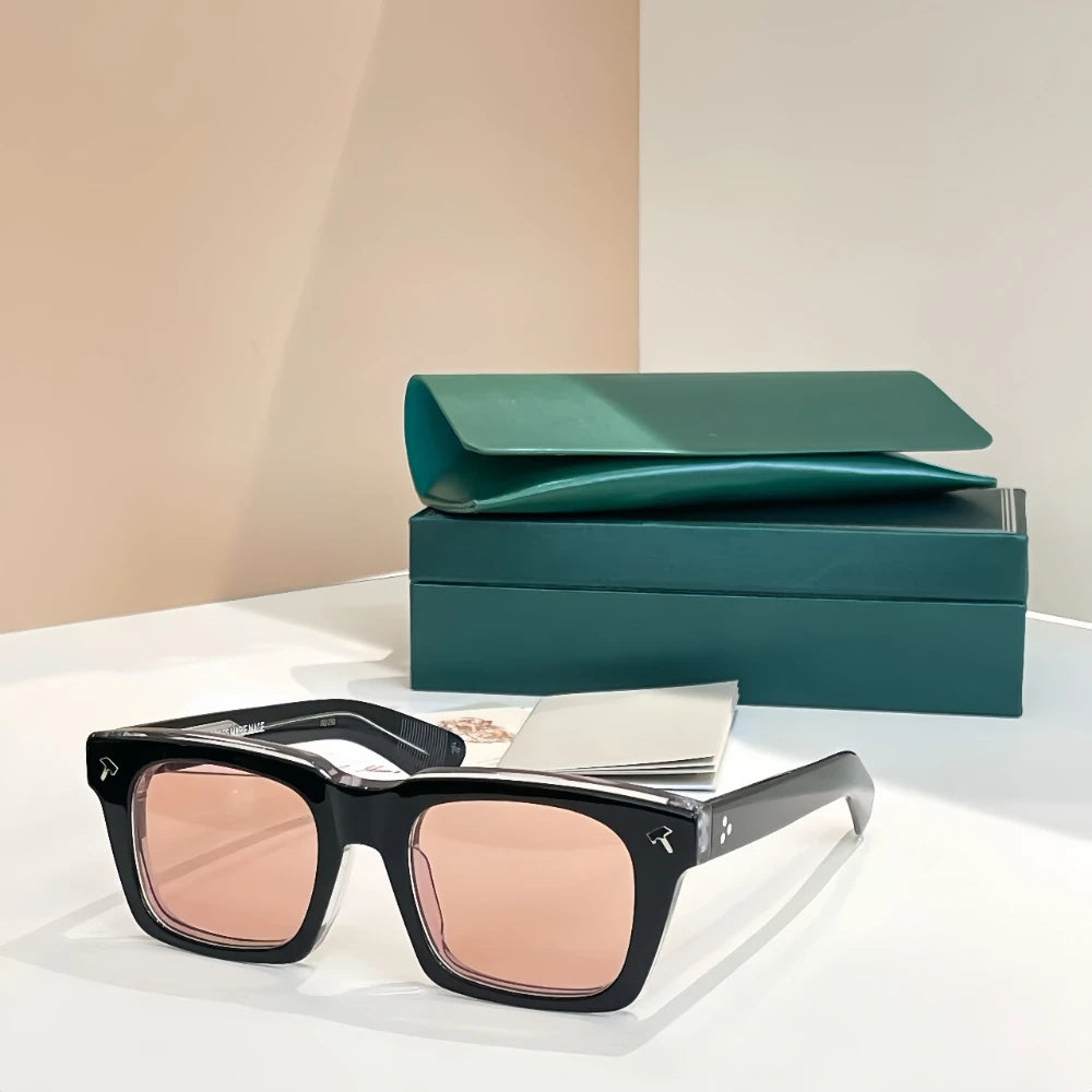 JMM QUENTIN Lunettes de soleil de marque de créateur japonais faites à la main photochromiques de haute qualité UV400 Lunettes en acétate pour hommes et femmes avec étui