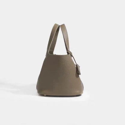 Nouveau 2025 sac seau en cuir pour femmes panier de légumes sac à main maman sac de mariage sac à bandoulière en polyuréthane souple avec poche Mobile
