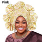 Turban africain nigérian, Bonnet Hijab Auto Gele, couvre-chef déjà fabriqué Sego Gele, bandeau pour fête de mariage