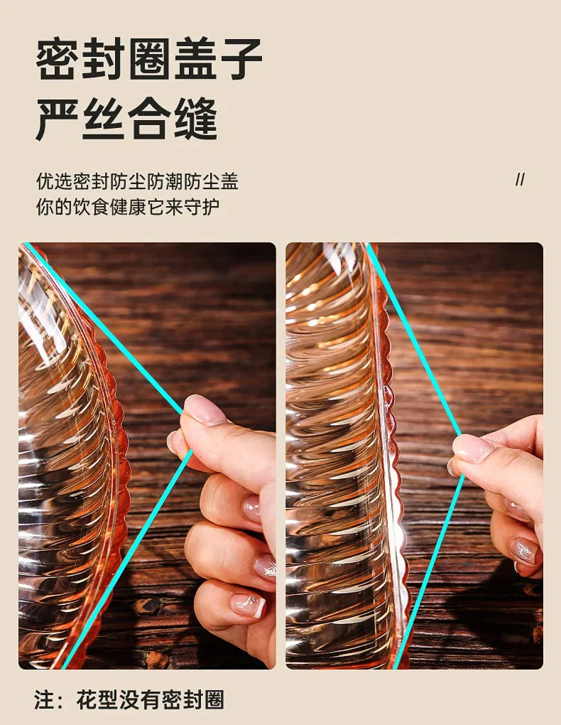 Boîte à snacks transparente multicouche, anti-poussière, acrylique, fruits secs, boîte de rangement pour bonbons et noix, salon moderne, conteneur solaire